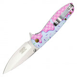 Wartech Assist Open Pocketknife 3CR13 SS/Sweet Treats Handle SKU PWT456C