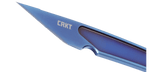 Columbia River HangTI Fixed Blade Neck Knife w/Sheath Blue Titanium Blade/Blue Titanium Handle SKU CKT 7065