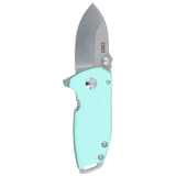 Columbia River Burnley Squid Compact Assisted Frame Lock Knife Blue G-10 CRKT SKU 2485B