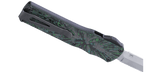 Columbia River Twist Tighe Compact Auto OTF Knife Stonewash MagnaCut Stainless Steel Blade/Green & Black Carbon Fiber Handle SKU CRKT A1100