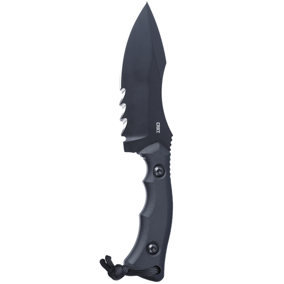 Columbia River Bugsy Fixed Knife w/Kydex Sheath 1095 High Carbon Steel Blade/Black G10 Handle SKU CRKT 3605KV