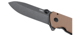 Columbia River Burnley Squid XM Assisted Frame Lock Knife Brown G-10 CRKT SKU 2495B