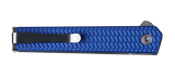 Columbia River Richard Rogers CEO Microflipper Knife Sandvik 12C27 Stainless Steel Blade/Blue Alum. Handle with SS Liners SKU CRKT 7083