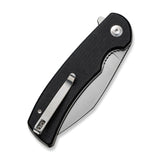 SENCUT Omniform Liner Lock Knife Satin Finish 9Cr18MoV Steel Blade/Black Canvas Micarta Handle   SKU S230642