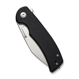 SENCUT Omniform Liner Lock Knife Satin Finish 9Cr18MoV Steel Blade/Black Canvas Micarta Handle   SKU S230642
