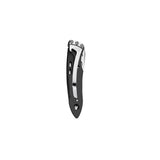 Leatherman Skeletool KB Folding Knife 2.6" Plain Blade, Black Stainless Steel Handles, Frame Lock SKU 832385