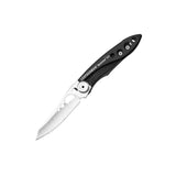 Leatherman Skeletool KB Folding Knife 2.6" Plain Blade, Black Stainless Steel Handles, Frame Lock SKU 832385