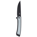 Columbia River Q Liner Lock Knife Black DLC Finish CPM-S35VN Stainless Steel Blade/Black Titanium with Natural (Jade) G10 Inlay Handle SKU CRKT 7077J