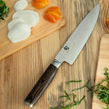 Shun Premier Chef's Knife 8" VG-MAX Stel Blade/Walnut Color Pakka Wood Handle SKU TDM0706