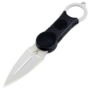 The Bone Edge Fixed Blade Tactical Survival Neck Knife w/Sheath SKU 9801