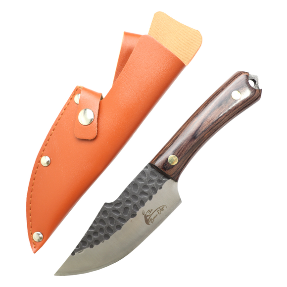 TheBoneEdge Fixed Blade Hunting Knife w/Sheath 3CR13 SS/Pakkawood Handle SKU 14173