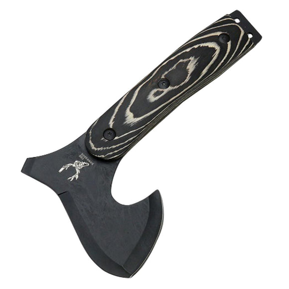 TheBoneEdge Tactical Axe Stainless-Steel/Wood Handle w/Sheath 9