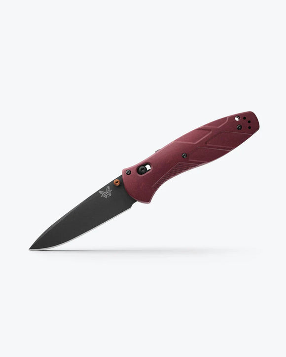 Benchmade Barrage AXIS-Assist Knife Black Cherakote CPM-S30V Stainless-Steel Blade/Redstone Richlite Handle SKU 581BK-04