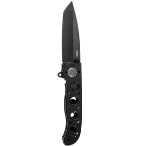 Columbia River Kit Carson Assisted Deadbolt Lock Flipper Knife Black Stonewash D2 Tool Steel Blade/Black Alum. Handle SKU CRKT M16-02DB