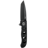 Columbia River Kit Carson Assisted Deadbolt Lock Flipper Knife Black Stonewash D2 Tool Steel Blade/Black Alum. Handle SKU CRKT M16-02DB