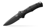 Benchmade Mini Claymore Automatic Knife Cobalt Black CPM-D2 Tool Steel Blade/Black Grivory Handle   SKU 9570BK