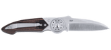 Columbia River Walker Blade Lock Knife Satin Finish 14C28N Stainless Steel Blade/Brown & Black G10 Handle SKU CRKT 4200