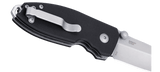 Columbia River Squid Button Lock Knife Stonewash D2 Tool Steel Blade/Black G10 Handle SKU CRKT 2474