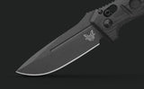 Benchmade Shane Sibert Mini Adamas Automatic Knife Gray CPM-CruWear Tool Steel Blade/Black G10 Handle SKU 2730GY-1