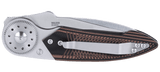 Columbia River Walker Blade Lock Knife Satin Finish 14C28N Stainless Steel Blade/Brown & Black G10 Handle SKU CRKT 4200
