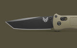 Benchmade Bailout AXIS Lock Knife Black Cerakote CPM-S30V Stainless-Steel Blade/Ranger Green Grivory Handle SKU 537BK-06
