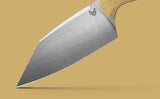 Benchmade Station Knife Fixed Blade w/Sheath Stonewash CPM 154 Stainless-Steel Blade/Maple Richlite & Black G10 Handle SKU 4010-02