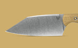 Benchmade Station Knife Fixed Blade w/Sheath Stonewash CPM 154 Stainless-Steel Blade/Maple Richlite & Black G10 Handle SKU 4010-02