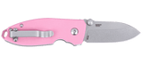 Columbia River Squid Button Lock Knife 14C28N Stainless Steel Blade/Rose Quartz G10 Handle SKU CRKT 2474P