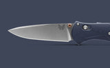Benchmade Barrage AXIS-Assist Knife Stonewash CPM-S30V Stainless-Steel Blade/Blue Canyon Richlite Handle SKU 581-03