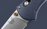 Benchmade Barrage AXIS-Assist Knife Stonewash CPM-S30V Stainless-Steel Blade/Blue Canyon Richlite Handle SKU 581-03