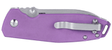 Columbia River Squid XM Button Lock Knife Stonewash D2 Tool Steel Blade/Violet G10 Handle SKU CRKT 2495P