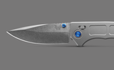 Benchmade Narrows 748 AXIS Lock Knife Gray Titanium SKU 748