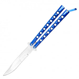 Butterfly Pocketknife 9" Overall High Polish Blue SKU YC9939BL-C