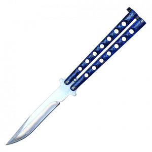 Butterfly Pocketknife 9" Overall Blue SKU YC9939BL