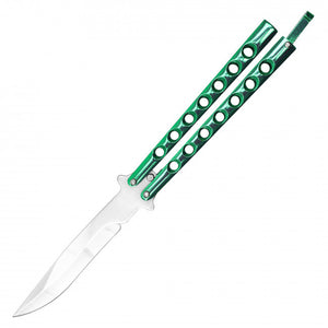 Butterfly Pocketknife 9" Overall High Polish Green SKU YC9939GN-C