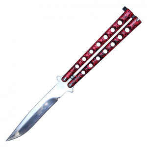 Butterfly Pocketknife 9"Overall Red SKU YC9939RD
