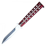 Butterfly Pocketknife 9"Overall Red SKU YC9939RD