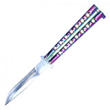 Butterfly Pocketknife 9" Overall Rainbow SKU YC9939RW