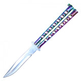 Butterfly Pocketknife 9" Overall Rainbow SKU YC9939RW
