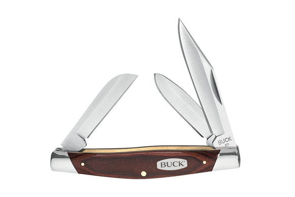 Buck 371 Stockman Knife SKU 0371BRS-B