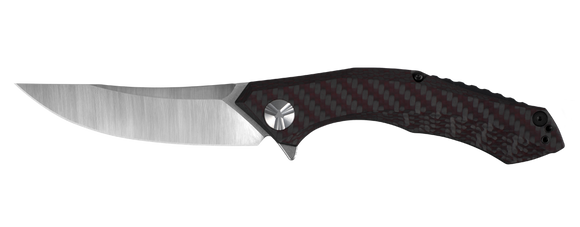 Kershaw Zero Tolerance Sinkevich Flipper Knife Red Carbon Fiber SKU 0462