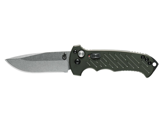 Gerber 06 Auto 10th Anniversary Automatic Knife OD Green SKU 06 30-001263N