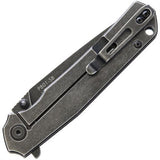 Ruike Framelock Knife with Black Oxide Stainless Handle SKU RKEP801SB