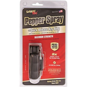 Sabre ORMD Quick Release Keyring Pepper Spray Hardcase Black SKU SA10541