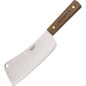 Old Hickory Cleaver Knife with Hardwood Handle SKU OH7060