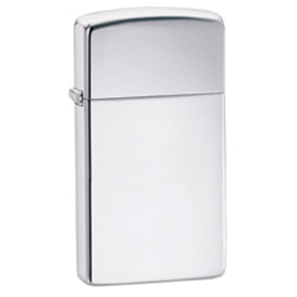 Zippo Plain High Polish Chrome-Slim SKU 850040