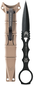 BENCHMADE SOCP Dagger Fixed Blade With Sheath SKU 176BKSN