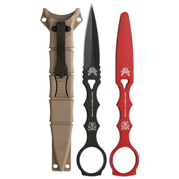 BENCHMADE SOCP Dagger Knife w/ Trainer Blade SKU 176BKSN-COMBO