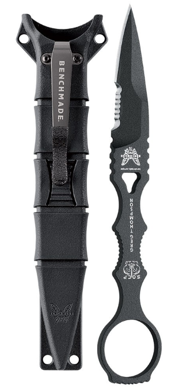 BENCHMADE 178SBK SOCP, SPEAR POINT, FB, SHEATH SKU 178SBK