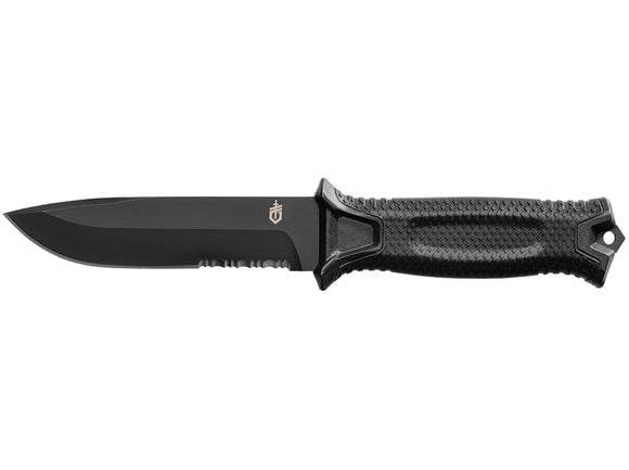 Gerber StrongArm Fixed Blade Half Serrated With Sheath SKU 31-002933N